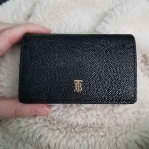 Burberry Black Card Holder with Chain Wallet